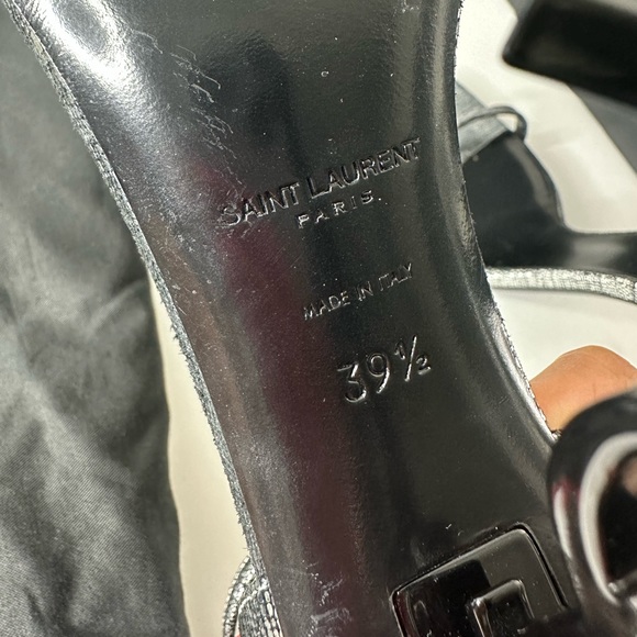 Saint Laurent metallic calfskin optimal 110 sandals - Picture 10 of 10